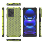 For Xiaomi Redmi Note 12 Pro+ China Shockproof Honeycomb PC + TPU Phone Case(Green)