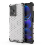 For Xiaomi Redmi Note 12 Pro+ China Shockproof Honeycomb PC + TPU Phone Case(White)