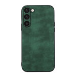 For Samsung Galaxy S23+ 5G Morocco Texture PU Phone Case(Green)