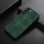 For Samsung Galaxy S23+ 5G Morocco Texture PU Phone Case(Green)