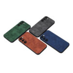 For Samsung Galaxy S23+ 5G Morocco Texture PU Phone Case(Green)