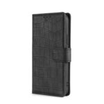 For Xiaomi Redmi Note 12 Pro China Skin Feel Crocodile Magnetic Clasp Leather Phone Case(Black)