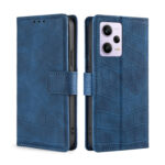 For Xiaomi Redmi Note 12 Pro China Skin Feel Crocodile Magnetic Clasp Leather Phone Case(Blue)