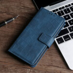 For Xiaomi Redmi Note 12 Pro China Skin Feel Crocodile Magnetic Clasp Leather Phone Case(Blue)