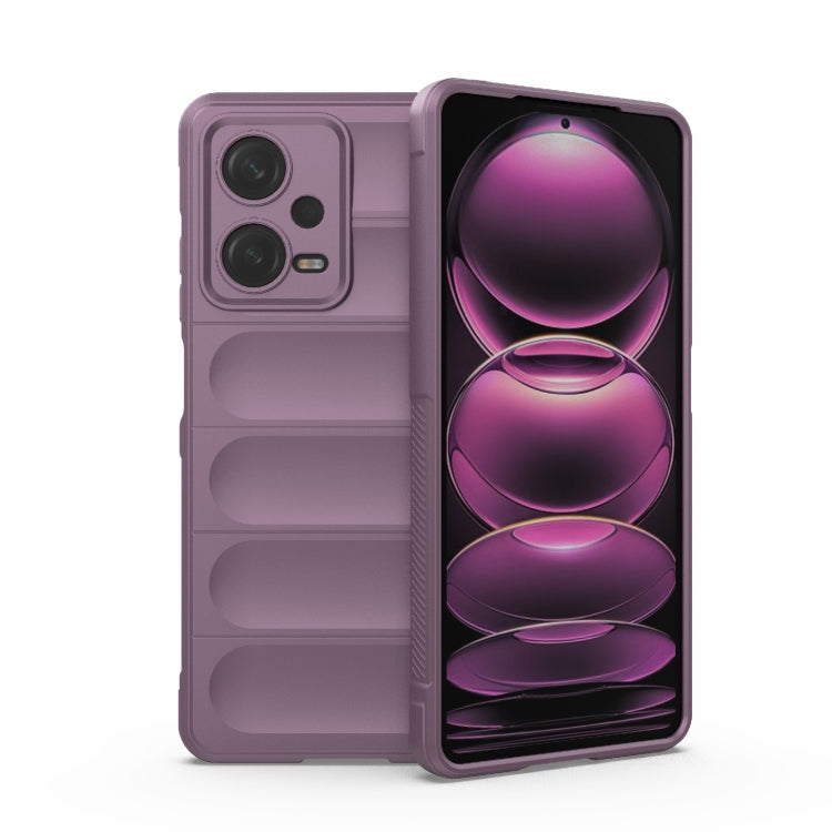 For Xiaomi Redmi Note 12 Pro China Magic Shield TPU + Flannel Phone Case(Purple)