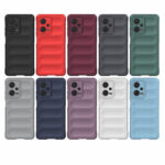 For Xiaomi Redmi Note 12 Pro China Magic Shield TPU + Flannel Phone Case(Dark Grey)