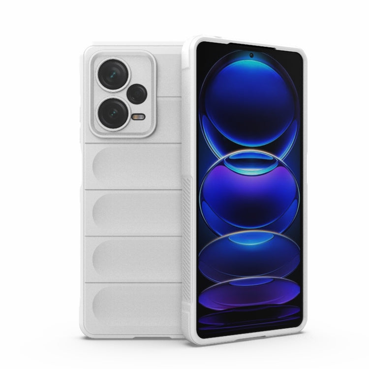 For Xiaomi Redmi Note 12 Pro+ China Magic Shield TPU + Flannel Phone Case(White)