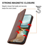 For Xiaomi Redmi Note 12 Pro+ China Cubic Grid Calf Texture Magnetic Leather Phone Case(Brown)