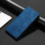 For Xiaomi Redmi Note 12 Pro+ China Skin Feel Magnetic Horizontal Flip Leather Phone Case(Blue)