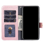 For Xiaomi Redmi Note 12 Pro+ China Zipper Bag Leather Phone Case(Rose Gold)