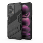 For Xiaomi Redmi Note 12 Pro China Punk Armor 2 in 1 PC + TPU Phone Case with Invisible Holder(Black)