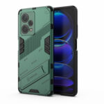 For Xiaomi Redmi Note 12 Pro+ China Punk Armor 2 in 1 PC + TPU Phone Case with Invisible Holder(Green)