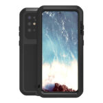 For Galaxy S20 Plus LOVE MEI Metal Shockproof Waterproof Dustproof Protective Case(Black)