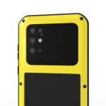 For Galaxy S20 Plus LOVE MEI Metal Shockproof Waterproof Dustproof Protective Case(Yellow)