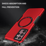 For Samsung Galaxy S22 Ultra 5G MagSafe Shockproof Armor Phone Case(Red)