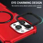 For Samsung Galaxy S22 Ultra 5G MagSafe Shockproof Armor Phone Case(Red)