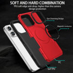 For Samsung Galaxy S22 Ultra 5G MagSafe Shockproof Armor Phone Case(Red)