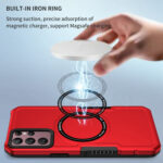 For Samsung Galaxy S22 Ultra 5G MagSafe Shockproof Armor Phone Case(Red)