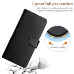 For Xiaomi Redmi Note 12 Pro+ China/12 Explorer Genuine Leather Fingerprint-proof Flip Phone Case(Black)