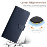 For Xiaomi Redmi Note 12 Pro+ China/12 Explorer Genuine Leather Fingerprint-proof Flip Phone Case(Blue)