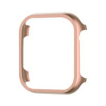 For Apple Watch Ultra 49mm Aluminum Alloy Frame Protective Case(Rose Gold)