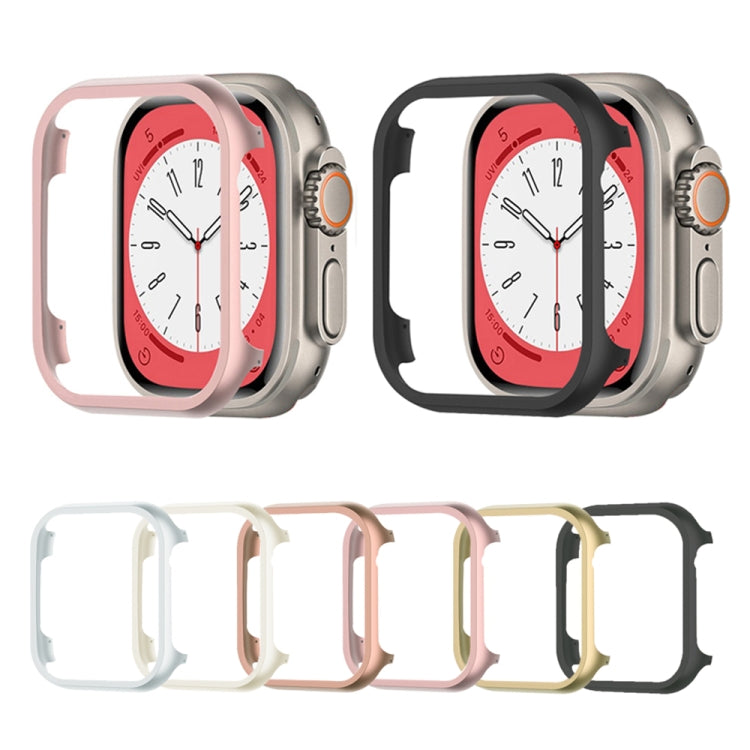 For Apple Watch Ultra 49mm Aluminum Alloy Frame Protective Case(Silver)