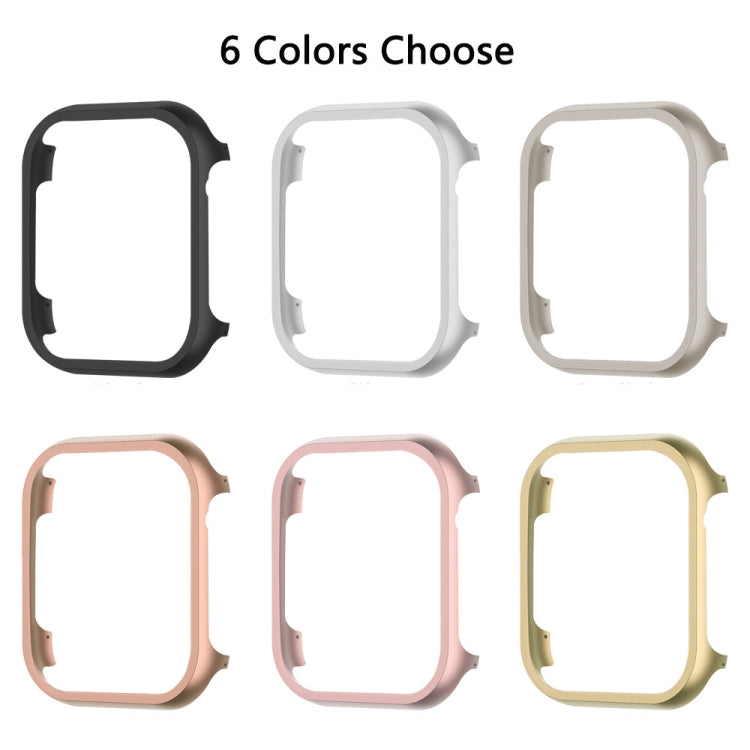 For Apple Watch Ultra 49mm Aluminum Alloy Frame Protective Case(Pink)