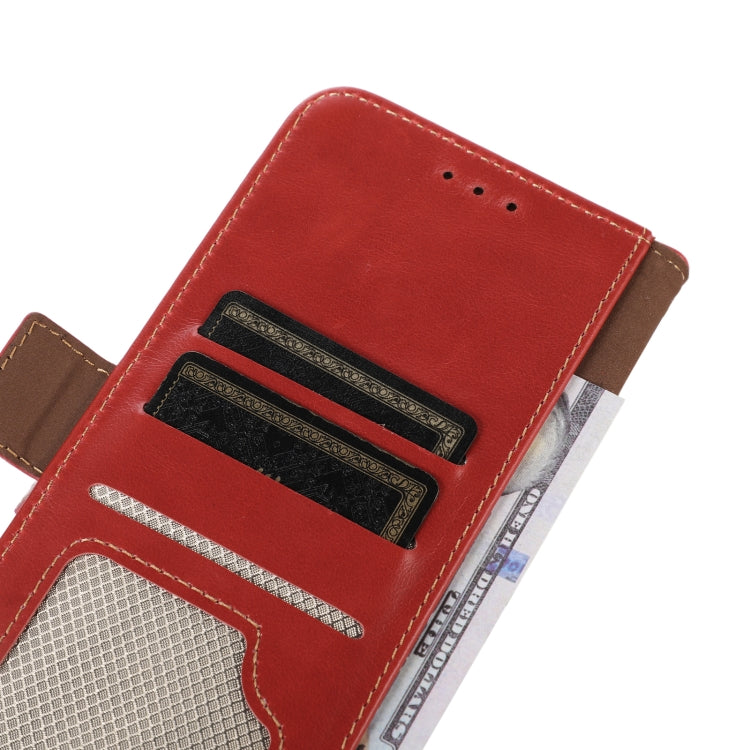 For Xiaomi Redmi Note 12 Pro+ China Magnetic Crazy Horse Texture Genuine Leather RFID Phone Case(Red)