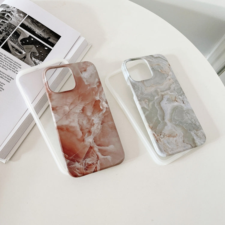 For iPhone 12 Pro Max 2 in 1 Detachable Marble Pattern Phone Case(Black White)