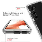 For Samsung Galaxy S23 5G Transparent Gradient Color TPU + PC Protective Phone Case(Black)