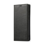 For Samsung Galaxy S23 Ultra 5G LC.IMEEKE LC-001 Series PU + TPU Color Matching Frosted Leather Phone Case(Black)