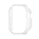 For Apple Watch Ultra 49mm Mijobs Ultra-thin Bezel PC Watch Case(Transparent White)