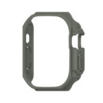 For Apple Watch Ultra 49mm Mijobs Ultra-thin Bezel PC Watch Case(khaki Green)