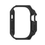 For Apple Watch Ultra 49mm Mijobs Ultra-thin Bezel PC Watch Case(Black)