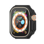 For Apple Watch Ultra 49mm Mijobs Ultra-thin Bezel PC Watch Case(Black)