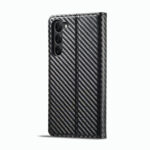 For Samsung Galaxy S23+ 5G LC.IMEEKE Carbon Fiber PU + TPU Horizontal Flip Leather Phone Case(Vertical Black)