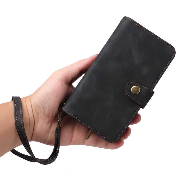 For Xiaomi Redmi Note 11 5G Multifunctional Card Slot Zipper Wallet Leather Phone Case(Black)