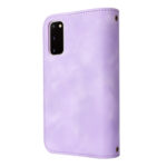 For Samsung Galaxy S20 Multifunctional Card Slot Zipper Wallet Leather Phone Case(Purple)