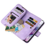 For Samsung Galaxy S20 Multifunctional Card Slot Zipper Wallet Leather Phone Case(Purple)