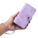 For Samsung Galaxy S20 FE Multifunctional Card Slot Zipper Wallet Leather Phone Case(Purple)