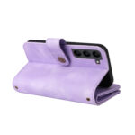 For Samsung Galaxy S23 5G Multifunctional Card Slot Zipper Wallet Leather Phone Case(Purple)