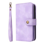 For Samsung Galaxy S23 Ultra 5G Multifunctional Card Slot Zipper Wallet Leather Phone Case(Purple)