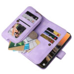 For Samsung Galaxy S23 Ultra 5G Multifunctional Card Slot Zipper Wallet Leather Phone Case(Purple)