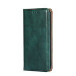 For Samsung Galaxy S23 5G Gloss Oil Solid Color Magnetic Leather Phone Case(Green)