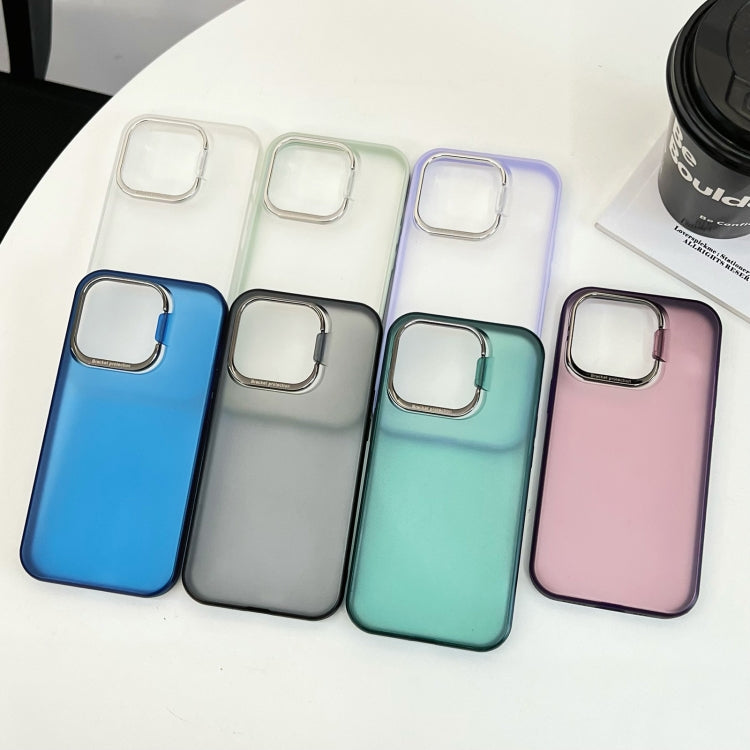 For iPhone 12 mini/13 mini/11 Pro Invisible Holder Ultra-thin PC Phone Case(Matcha Green)