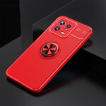 For Xiaomi 13 Metal Ring Holder TPU Phone Case(Red)