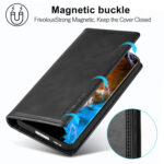 For Samsung Galaxy S23+ 5G LC.IMEEKE LC-001 Color Matching Frosted Leather Phone Case(Black)