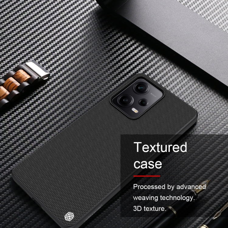 For Xiaomi Redmi Note 12 Pro China NILLKIN Shockproof TPU + PC Textured Phone Case(Black)