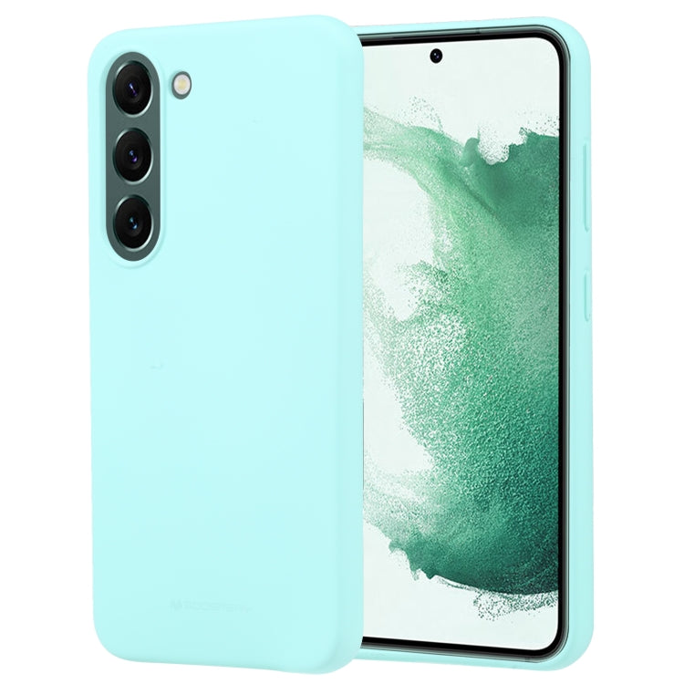 For Samsung Galaxy S23 5G GOOSPERY SOFT FEELING Liquid TPU Soft Case(Mint Green)