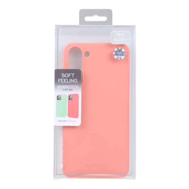 For Samsung Galaxy S23+ 5G GOOSPERY SOFT FEELING Liquid TPU Soft Case(Pink)